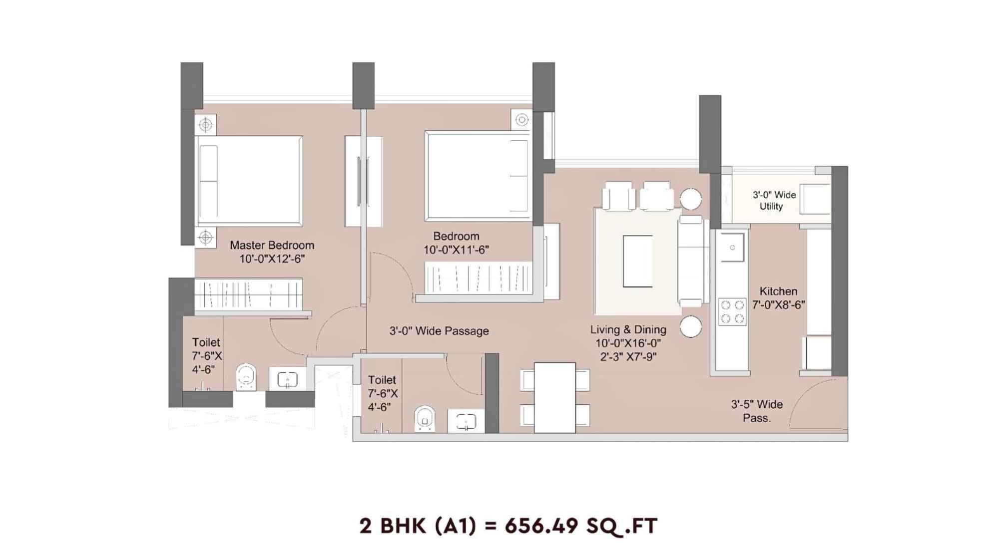 Sunteck-Crescent-Park-Floor-Plan-2-BHK-A1-656.49-Sqft