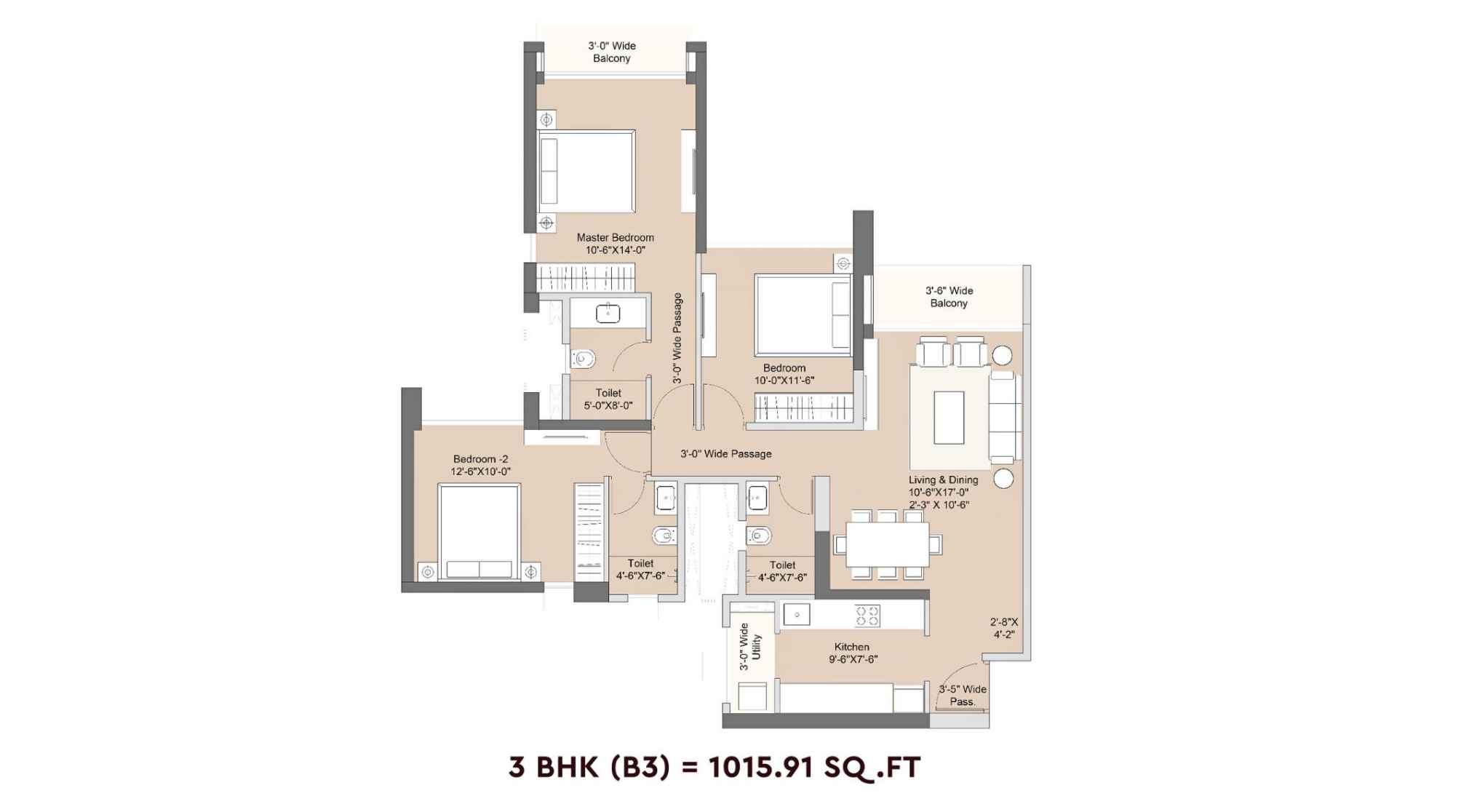 Sunteck-Crescent-Park-Floor-Plan-3-BHK-B3-1015.91-Sqft