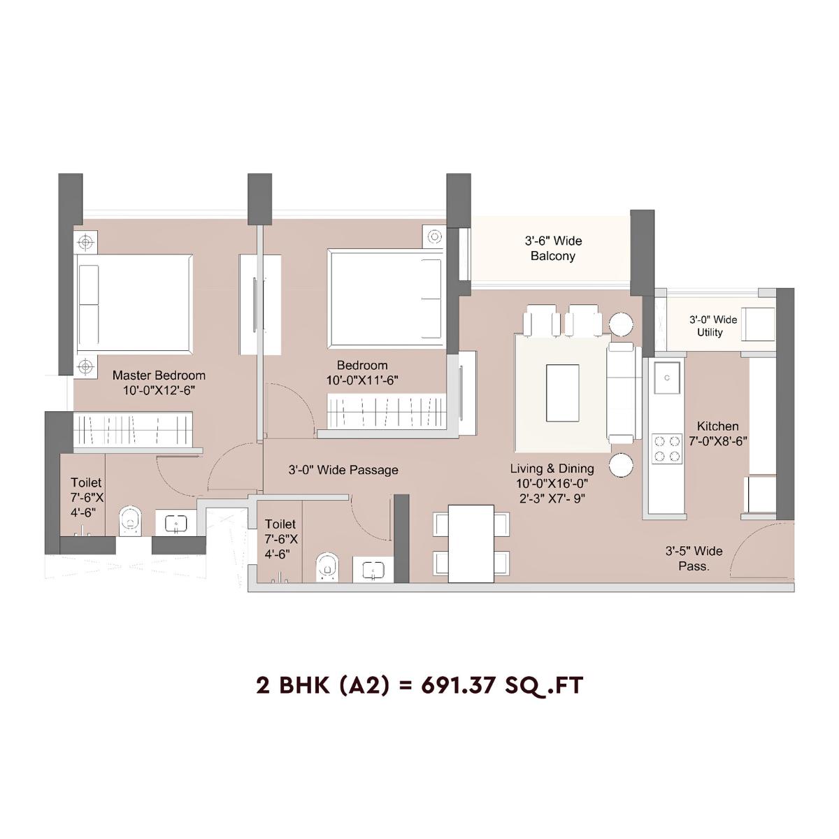 Sunteck-Crescent-Park-Floor-Plan-2-BHK-A2-691.37-Sqft